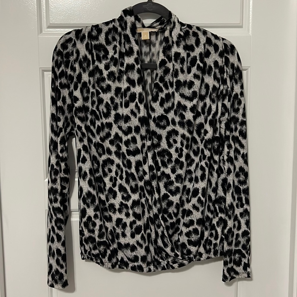 Michael Kors Leopard Print Shirt